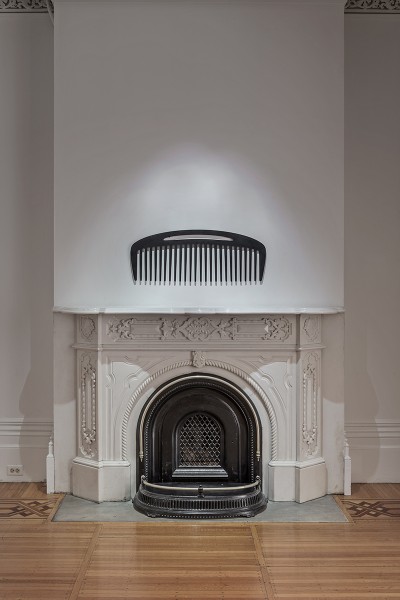 comb and fireplace